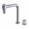 Grifo mezclador extraíble para lavabo de baño moderno