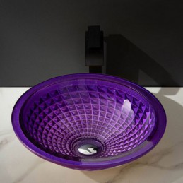 Lavabo de baño de cristal...