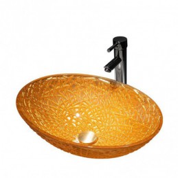 Lavabo de baño ovalado de...