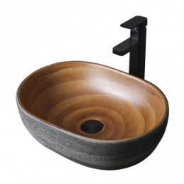 Lavabo de cerámica ovalado...