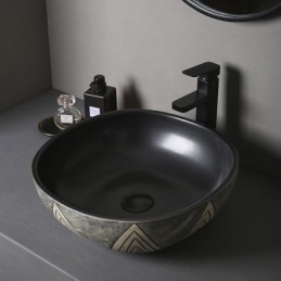 Lavabo de baño con balcón...