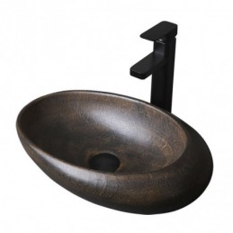 Lavabo de cerámica ovalado...