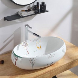 Lavabo de cerámica moderno...