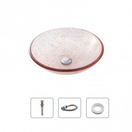 Lavabo circular de vidrio...