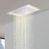 Cabezal de ducha LED mezclador de lluvia montado en el techo de lujo 110V ~ 220V Control de interruptor de apagado de agua alterna Ahorro de energía Grifo de ducha LED cromado