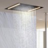 Grifo de baño negro mate Ducha de lluvia Cabezal de ducha LED completo Sistema de cabezal de ducha de lluvia con diseño PVD Ti montado en el techo Grifo de ducha