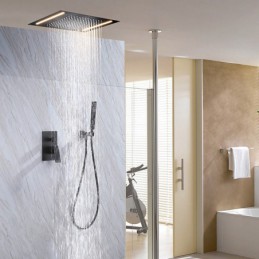 Grifo de ducha LED negro...