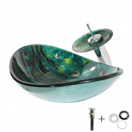 Lavabo de vidrio templado...