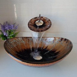 Lavabo de vidrio templado...