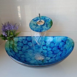 Lavabo de vidrio templado...
