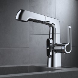 Grifo de Lavabo en Plateado...